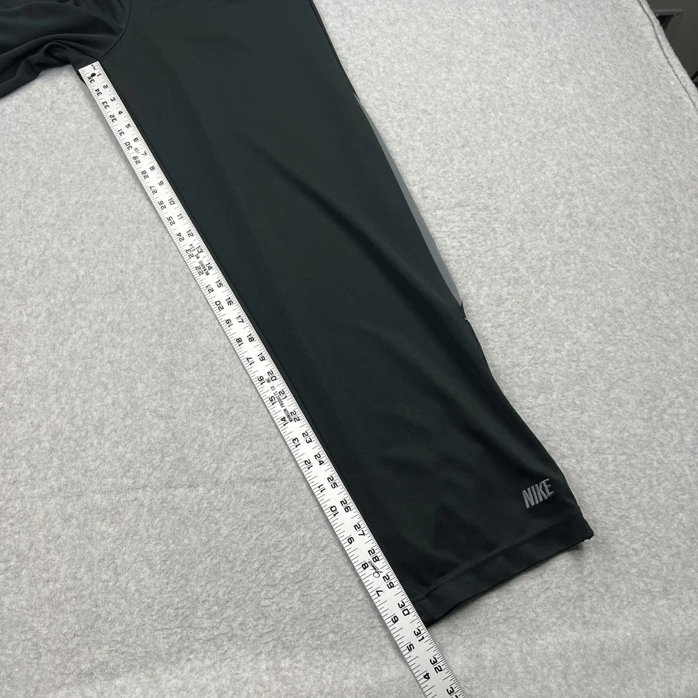 Nike‎ Track Pants Men's Medium Black Warm Up Lined Ankle Zip Gym Training Retro